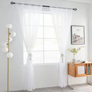 Home Decor White Tulle Sheer Curtains for Living Room Bedroom Dining Decor Window Semi Shading Treatment Voile Drape Luxury Door