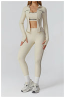 Yoga Clothes Set 2/3PCS Sportswear Gym Outfits Women Sports Set High Waist Leggings Fitness Suit Running Bra Workout Tracksuit