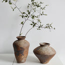 Ceramic Vase Coarse Ceramic Vase Flower Arrangement Retro Handmade Wabi Sabi Style Dry Flowers Zen Flower Arrangement