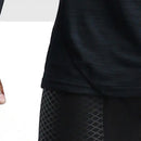 Mens Sports T-Shirt Sportswear Long Sleeve Running Gym Compression Shirt Half-zip Pullover Top Stand-up Collar Men Workout Tee