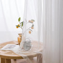 Home Decor White Tulle Sheer Curtains for Living Room Bedroom Dining Decor Window Semi Shading Treatment Voile Drape Luxury Door