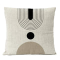 Black Geometric Pillow Cover Home Decor Arch Line Boho Bohemia Throw Pillow Case Modern Living Room Decorative Sofa Cushion
