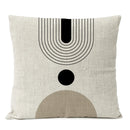 Black Geometric Pillow Cover Home Decor Arch Line Boho Bohemia Throw Pillow Case Modern Living Room Decorative Sofa Cushion