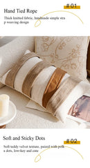 30x50/45x45CM Light Luxury Throw Pillow Cover Brown French Stamping Waist Cushion Cover Decor Home Decorative Pillowcase