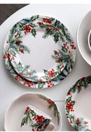 1PC Creative Kitchen Ceramic Plates Exquisite Christmas Tableware Steak Pasta Salad Plates High-quality Ceramic Dinner Plates