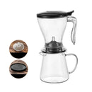 600ml Pour Over Coffee Dripper Cold and Heat Resistant Removable Coffee Filter Hand-brewed Espresso Pot Infuser Loose Leaf Tea
