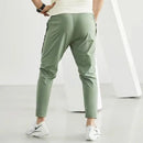 Ice Silk Sports Pants Leisure Sports Summer Running Fitness Pants Light and Thin Elastic Quick Drying Jogging Crop Pants