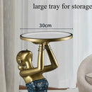 Restaurant Living Room Coffee Tables Corner Low Luxury Modern Coffee Tables Sofa Side Gold Resin Stolik Kawowy Home Furniture