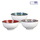 3Pcs Ceramic Bowl Set 4.5-Inch Rice Bowl Microwave Safe Home Dinning & Restaurant High Quality Ceramic Soup Bowl Set