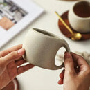 Ceramic Coffee Cups and Saucers Simple Water Cup 220ml Breakfast Milk Oat Drink Mug Exquisite Afternoon Tea Coffee Cup Birthday