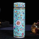 Ceramic Water Glasses Porcelain Insulated Cup Enamel Chinaware Thermos Mug Pottery Heat Preservation Portable Busine Capacity ML