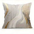 Home Decor Modern Gold Vein Abstract Pattern Pillow Covers Pattern Cushion Cover Suitable for Sofa Bedroom Car Pillow Cover