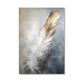 Modern Feathers Abstrac T Art Canvas Painting Posters and Prints Minimalism Wall Art Pictures for Living Room Home Decoration