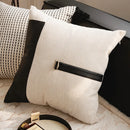 French Retro Waist Cushion Cover 45x45 Bow Embroidery Black and White Striped Throw Pillow Case Living Room Bed Sofa Home Decor