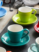 80ml Ceramic Coffee Cup and Saucer Espresso Cups Porcelain Afternoon Teacup Breakfast Milk Mug Cute Pottery Mugs Wholesale