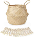 Macrame Home and garden kitchen accessories storage Organizer seagrass storage wicker basket storage basket flower pot basket