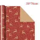 1PC Christmas Gift Wrapping Paper DIY Crafts Kraft Paper for Christmas New Year Party Packaging Decoration