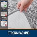 HAPIHAPPY New Chenille Bathroom Rug Mat Extra Soft Thick Absorbent Shaggy Bath Mats Non-Slip Machine Wash Dry Plush Bath Rugs