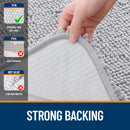 HAPIHAPPY New Chenille Bathroom Rug Mat Extra Soft Thick Absorbent Shaggy Bath Mats Non-Slip Machine Wash Dry Plush Bath Rugs
