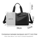 Solid Fitness Bags Zipper Large Capacity Oxford Travel Bags  Thickened Fabric High Capacity Waterproof Luggage Sports Bags