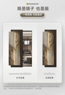 Creative Luxe Mirror Rectangle Frame Salon Aesthetic Mirror Ornament Makeup Espelho Grande Para Quarto House Accessories