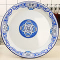Thickened Enamel Tea Plates Saute Spicy Chicken Iron Porcelain Plates Soup Plate Fish Plates Fruit Flower Bowls Salad Bowl Ins