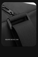 Solid Fitness Bags Zipper Large Capacity Oxford Travel Bags  Thickened Fabric High Capacity Waterproof Luggage Sports Bags