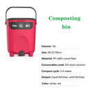 10L Compost Bin Composting Bucket Courtyard Garbage Bin Deciduous Leaf Collection Kitchen Waste Fermentation Box Organic