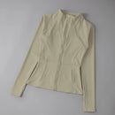 Yoga Clothes Windbreaker Sportswear Woman Running Long Sleeve Sweatshirt Sports Jackets Top Women Workout Tops Activewear