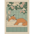 Japanese Bathroom Art Poster Cute Animals in Bathtub Canvas Printed Decorative Painting, Used for Bathroom Decoration, Frameless