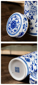 Ceramic Water Glasses Porcelain Insulated Cup Enamel Chinaware Thermos Mug Pottery Heat Preservation Portable Busine Capacity ML