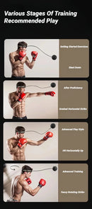 MMA Boxing Speed Ball Head-Mounted Pu Punch Sanda Training Hand Eye Reaction Home Sandbag Fitness Equipment Gym Muay Thai