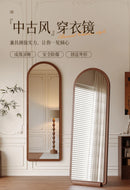 Living Room Attachment Mirror Black Glass Vanity Standing Aesthetic Mirror Dressing Art Nordic Espejo Pared Home Decoration