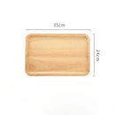 Japanese-Style Wooden Tray Oak Afternoon Tea Dessert Plate Pastry Wooden Dish Kitchen Storage Tray