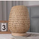 Simple Bamboo Woven Table Lamp Warm Bedroom Study Bedside Art Decorative Desktop Lighting