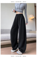 Sports Pants for Women Spring Autumn New Style High-waisted Slim Loose Wide-leg Versatile Casual Sweatpants