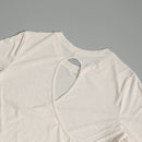 Yoga suits for women in summer sports tops for short-sleeved T-shirts for running Pilates training suits loose blouses for