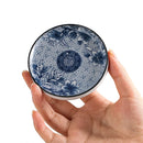 Ceramic Plate Tray Insulated Tea Cup Pad Holder Base Blue and White Porcelain Dish Coaster Mat Serving Plate Home Table Decor