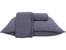 Dark Blue Urban Merge Atlantic Queen Bed Set 3 Pieces