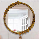 Round Decoration Mirror Clear Unique Creative Restaurant Fashion Chinese Style Mirror Luxury Large Espelho House Decoration