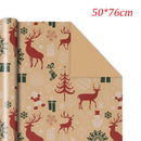 1PC Christmas Gift Wrapping Paper DIY Crafts Kraft Paper for Christmas New Year Party Packaging Decoration