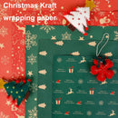1PC Christmas Gift Wrapping Paper DIY Crafts Kraft Paper for Christmas New Year Party Packaging Decoration