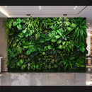 40 * 120CM New Artificial Green Simulated Plant Grid Milan Eucalyptus Wedding Background Wall Decoration