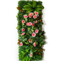 40 * 120CM New Artificial Green Simulated Plant Grid Milan Eucalyptus Wedding Background Wall Decoration