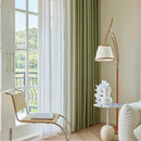 Japanese Minimalism Luxury Chenille Curtians for Living Dining Room Bedroom High-end Embroidery Shading Cortinas Customize
