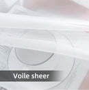 Home Decor White Tulle Sheer Curtains for Living Room Bedroom Dining Decor Window Semi Shading Treatment Voile Drape Luxury Door