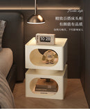 Bedroom Nightstands Side Bed Nordic Modern Corner Low Table Narrow Bedside Table Drawer Mesa De Noche Dormitorio Furniture