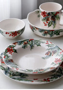 1PC Creative Kitchen Ceramic Plates Exquisite Christmas Tableware Steak Pasta Salad Plates High-quality Ceramic Dinner Plates