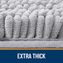 HAPIHAPPY New Chenille Bathroom Rug Mat Extra Soft Thick Absorbent Shaggy Bath Mats Non-Slip Machine Wash Dry Plush Bath Rugs