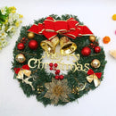 30CM Christmas Decoration Garland Front Door Window Decoration Christmas Wreath Pendant Ornament Navidad New Year Party Supplies